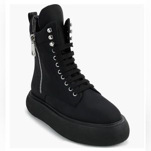 DKNY Size 11 - MENS Black Buckle Strap Boots NWT DKNY Casual Low (1-1.9 in) Heel Height Boots for Women for  main image 4